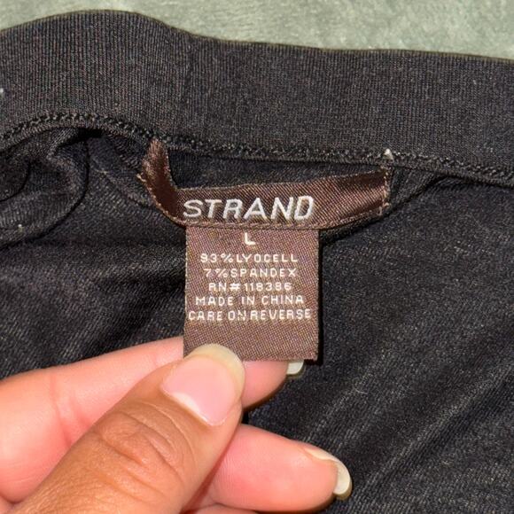 Vintage Y2K Beaded Halter Plunge Top Womens Large Strand Black Brown Boho Casual - Picture 4 of 5